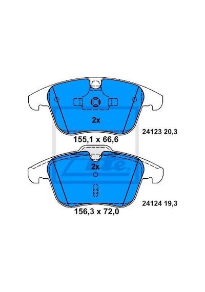 Volvo S60/V60 Ön Fren Balatası T5 Dişi Modellere 2010-2018 Ate