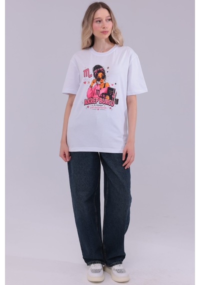 Akrep Burcu T-shirt Beyaz