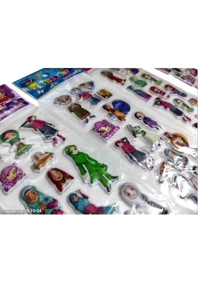 4 Paket İslam Dini Kız Çocuk İslami Sticker Etiket Karışık