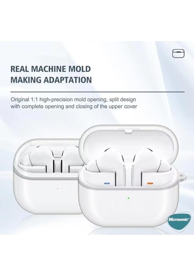 Samsung Galaxy Buds 3 Kılıf Transparent Clear Soft Şeffaf Galaxy Buds 3 İle Uyumlu Kılıf - Şeffaf