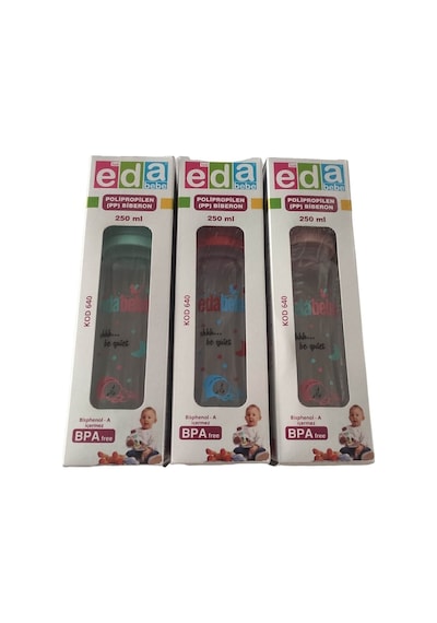 Eda Baby Bebek Biberon 250 Ml 3 Adet