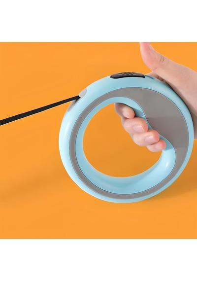 Otomatik Köpek Gezdirme Tasması Pembe 2.5 Metre Geri Çekilebilir Plastik Tasma Ergonomik Tutma Saplı, Güçlü Metal Kancalı, Küçük Ve Orta Irklar İçin Uygun Yürüyüş & Eğitim İçin