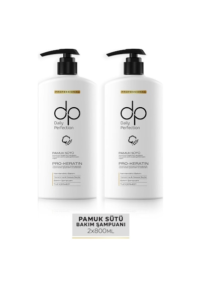 Dp Daily Perfection Şampuan Pamuk Sütü 800 ML 2 X Adet