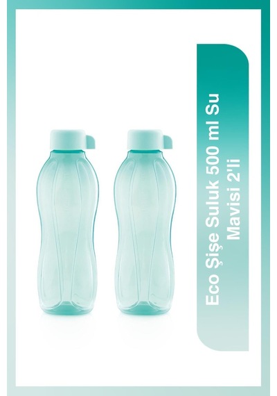 Tupperware Eco Şişe Suluk 500 Ml Su Mavisi 2'li Mavi