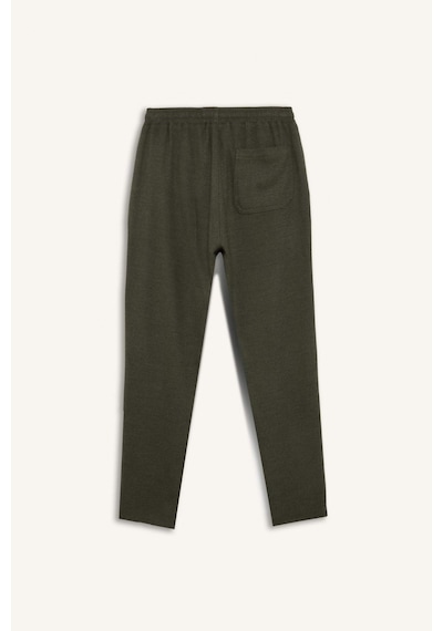 DeFacto Kışlık Jogger Pantolon Beli Bağcıklı Cepli Düz Paça D8641AX24AUKH244 Haki