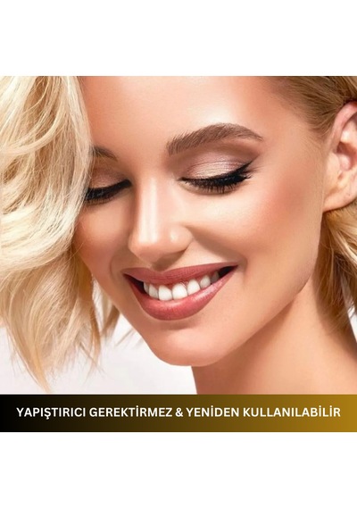 Reazeal Manyetik Kirpikler Ve Manyetik Eyeliner Seti, Takma Kirpi