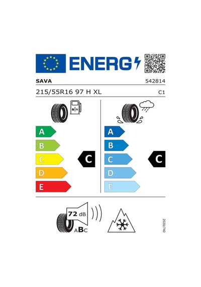 Sava 215/55 R16 97H Eskimo Hp 2 M+S 3Pmsf  Kış Lastiği 2024