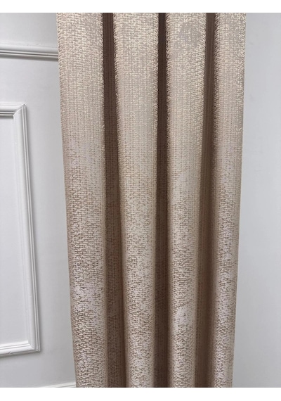 Nivemeshome Çağla V-5201 Krem 1/3 Pileli Fon Perde