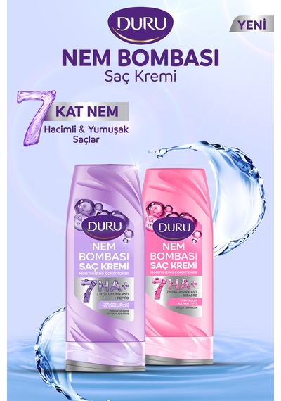 Nem Bombası Yıpranmış Saçlar İçin Yoğun Onarıcı Ve Nemlendirici Saç Kremi 2x385 Ml