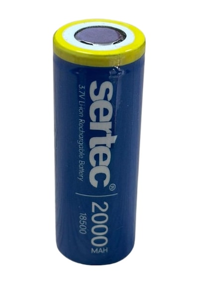 Sertec 3.7v Li-ion 18500 2000 Mah 3c Şarjlı Pil Çok Renkli