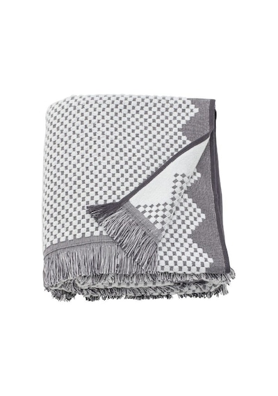 Ikea Fjallstarr Banyo Havlusu 100 X 150 Cm Beyaz - Gri