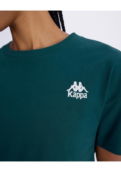 Kappa Authentic Aster Kadın Petrol Yeşili Comfort Tişört