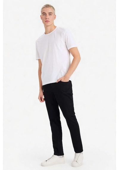 Defacto Pedro Slim Fit Dar Kalıp Normal Bel Dar Paça Jean Pantolon S2711az26spnm40 Siyah-nm40