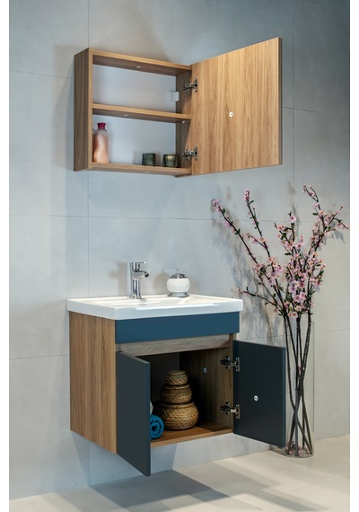 Star Banyo Dolabı Seti 60 Cm Egzotik Meşe & Koyu Gri Aynalı Lavabolu Mdf Egzotik Meşe & Koyu Gri Star Banyo Dolabı Seti 60 Cm Egzotik Meşe & Koyu Gri Aynalı Lavabolu Mdf Egzotik Meşe & Koyu Gri