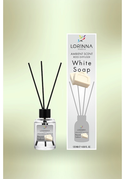 White Soap Bambu Çubuklu Oda Kokusu 120 Ml Beyaz Sabun