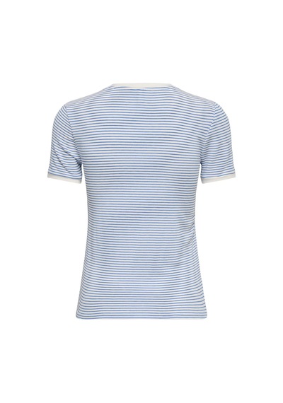 Only Onltine S/s V-neck Reg Top Jrs Kadın T-shirt 15368366 Mavi