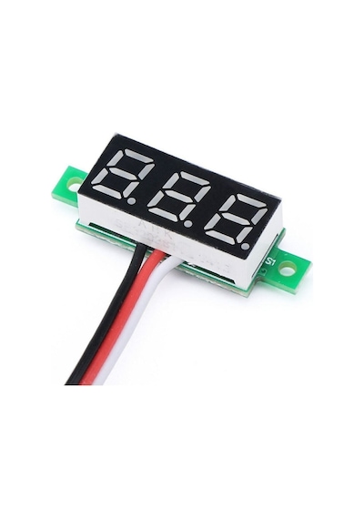 0.28" 0-100v Kırmızı Voltmetre