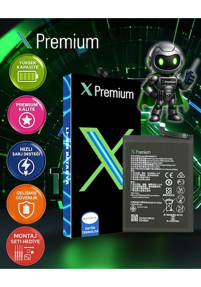 Xpremium Huawei Y8s Uyumlu Batarya Pil Süper Yüksek Kalite 3900 Mah Hb406689ecw