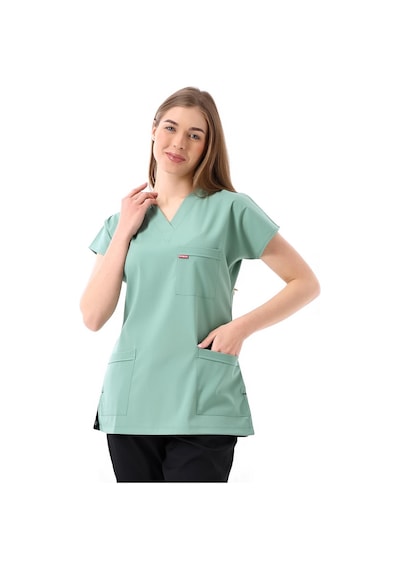 Bflex Unisex Likralı Yarasa Kol Tek Üst - 6428 Çağla Yeşili-12120 6428 Çağla Yeşili