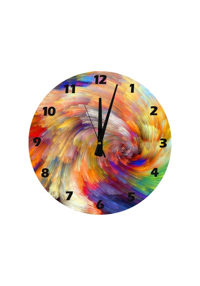 Ti-play Renkler Diyarı 30x30cm Akrilik Dekoratif Modern Duvar Saati ÇOk Renkli