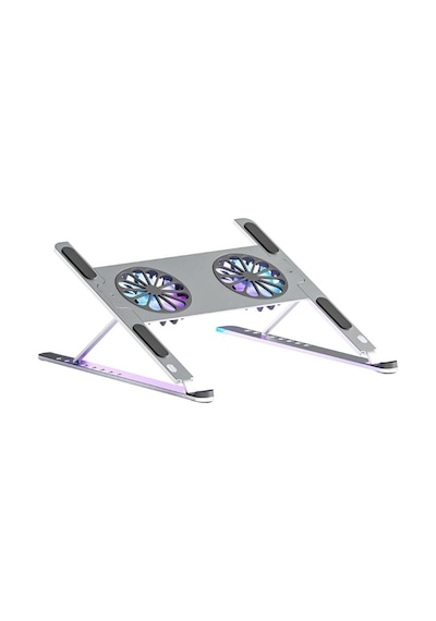 UpWay Katlanabilir Alüminyum Turbo Fanlı Apple Uyumlu MacBook Laptop Soğutucu