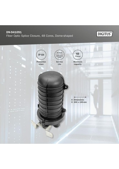 Digitus 48 Li Yer Altı Fiber Optik Ek Kutusu, Ek Tüpü