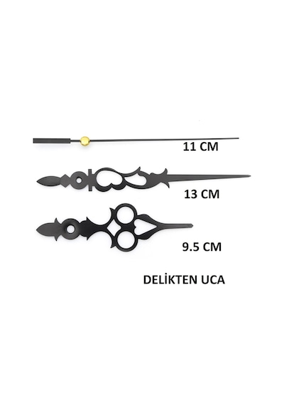 5 Adet Duvar Saati Mekanizması , Askılı , Şaft Uzunluğu 22 Mm , (525538528)