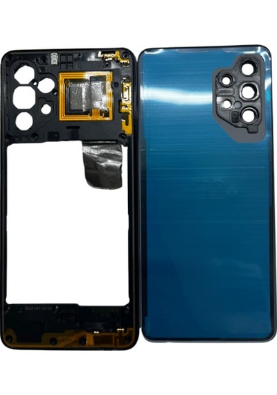 Samsung A32 4g Uyumlu Arka Kapak + Orta Çıta Siyah Çok Renkli