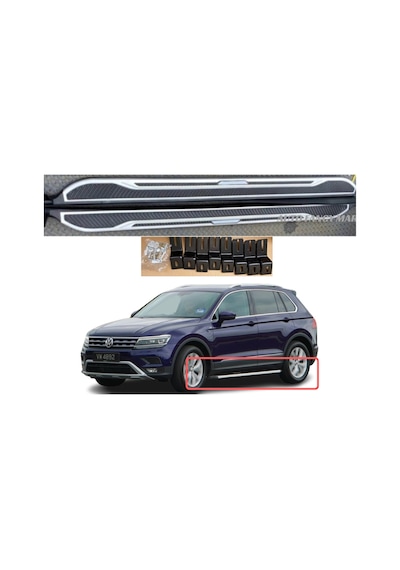 Vw tiguan yan basamak marşbiyel koruma 2016+