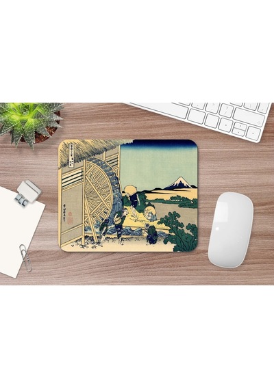 Hokusai Watermill At Onden 17 X 21 Cm Mouse Pad Mousepad