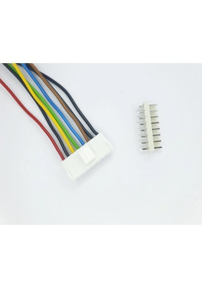 Sanec 3,96mm Kilitli 8 Pin Kablolu Konnektör Takım 30cm - 0,50mm - Çift Taraflı