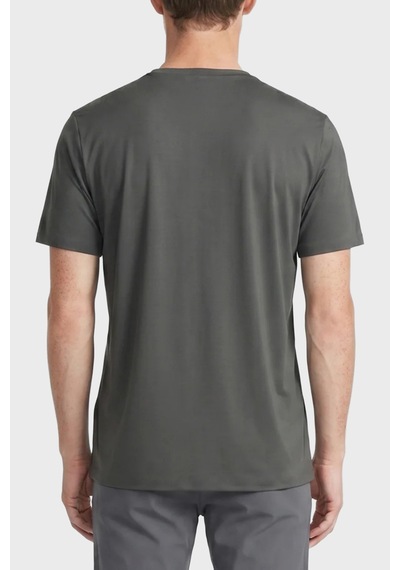 Isaora Regular Fit Logolu Bisiklet Yaka T Shirt Erkek T Shirt Isr9021 Drg Koyu Gri
