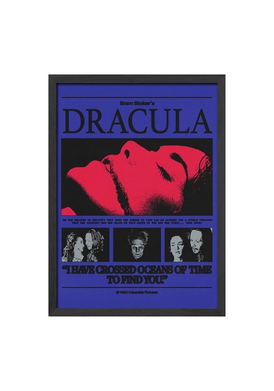 Dracula Siyah Ahşap Çerçeveli Poster, Film Duvar Tablosu