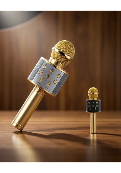Bluetooth Hoparlör Usb Aux Sd Kart Koroke Mikrofon Uzun Pil Ömrü