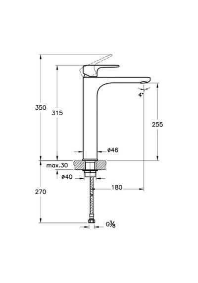 VitrA Root Round Lavabo Bataryası Çanak Fırçalı Nikel A4270734 Krom