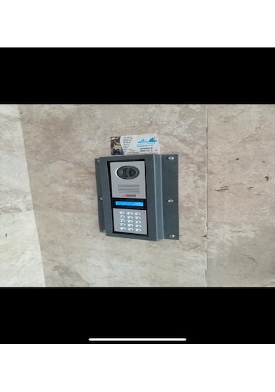 New Diafon Metal Kapı Zili Koruyucu Zil Paneli Antrasit 12x32x3