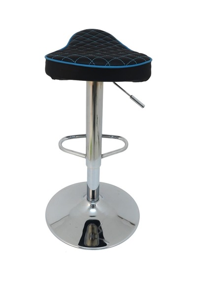 Mobilyakeyfi Boombar Bar Taburesi - Mavi Deri - 9538S0119