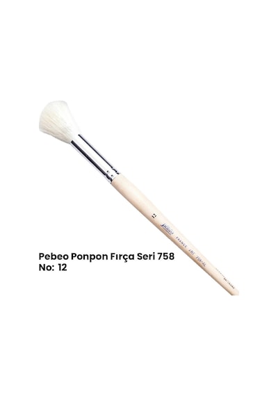 Pebeo 758 Seri Ponpon Fırça No 12