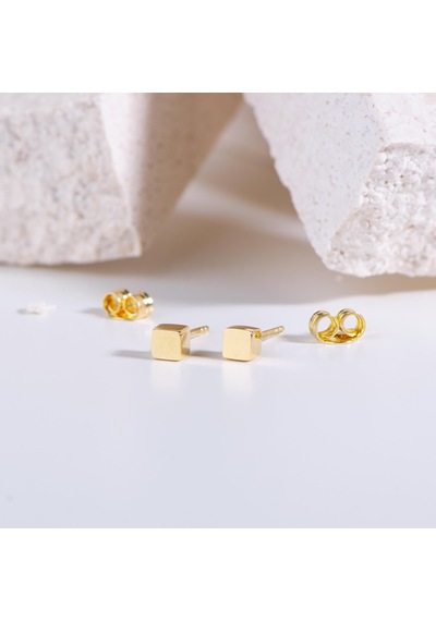 Goldkupe 14 Ayar Altın Küp Küpe 1,04 Gr-2116