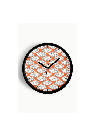Modern Duvar Saati - 30cm - Önü Camlı Siyah Kasa - Sessiz Mekanizma-jh0849 Siyah