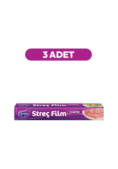Streç Film 15 Metre X 3'lü Ekonomik Set