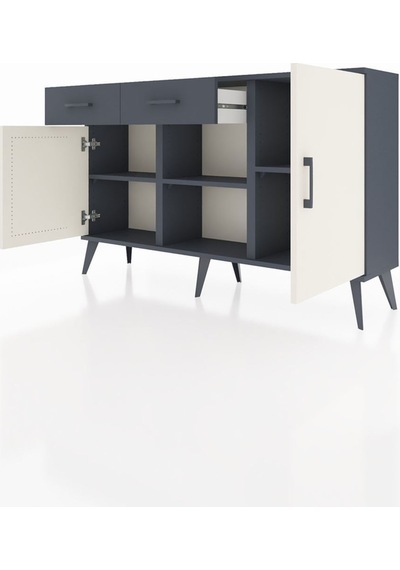 Arges Konsol 3 Raflı 2 Çekmeceli 3 Kapaklı 132x30x83 Antrasit-aytaşı/antrasit Aytaşı/antrasit Arges Konsol 3 Raflı 2 Çekmeceli 3 Kapaklı 132x30x83 Antrasit-aytaşı/antrasit Aytaşı/antrasit