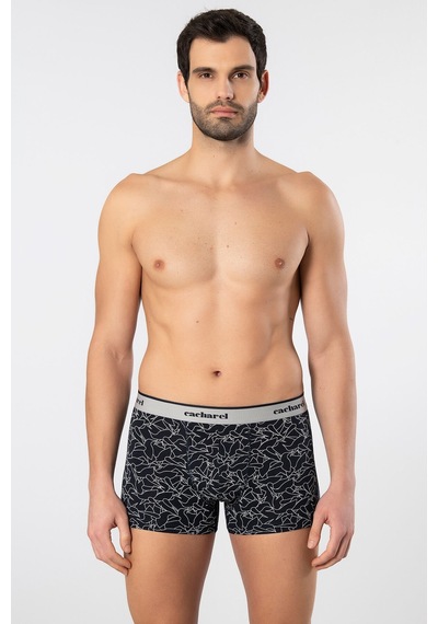 Cacharel Erkek Desenli Likralı Boxer 3'lü Paket 1339/lacivert 7 Lacivert