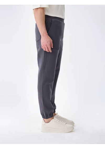 Isaora Gıza Cotton Jogger Erkek Dark Grey Sweat Pant Isr5402 Koyu Gri