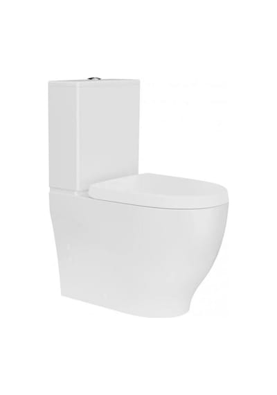 Creavit Mare Duvara Sıfır Kanalsız Klozet + Rezervuar + Duroplast Kapak + Çift Basmalı İç Takım Set