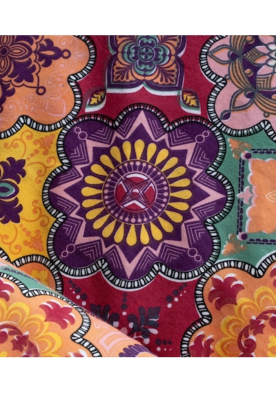 Cotton Collection Tek Kişilik Nevresim Seti Harmoni Renkli