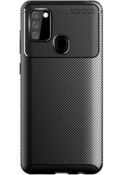 Samsung Uyumlu Galaxy A21S Kılıf Zore Negro Silikon Kapak-Kahverengi