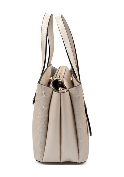 Silver Polo Sp1021 Kadın El Çantası Logolu Bej-s.bej