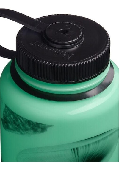 Nalgene Wide Mouth 32 Oz Suluk Matara 1 Litre Glowyld Mushrooms 682025-0032 Yeşil