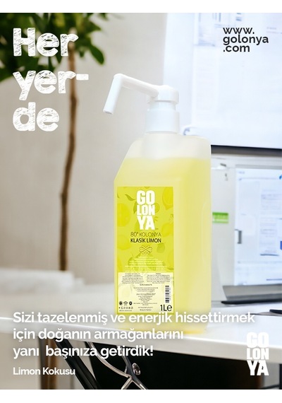 Golonya Klasik Limon Kokulu Sprey Kolonya 1 L